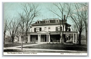 Presidents Home University Of Illinois Chapaign IL UNP DB  Postcard Y2