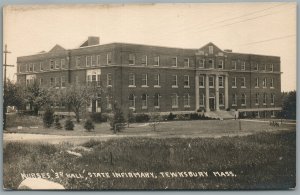 TEWKSBURY MA STATE INFIRMARY NURSES HALL ANTIQUE REAL PHOTO POSTCARD RPPC