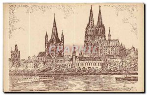 Postcard Old Koln am Rhein Cologne on the Rhine Cologne on the Rhine