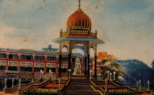 India Sri Krishna Rajendra Statue Mysore Vintage Postcard 08.89