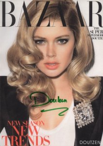 Doutzen Kroes Supermodel Large Hand Signed Photo