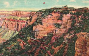 Vintage Postcard El Tovar Hotel Building on The Rim Grand Canyon Arizona AZ