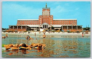 New Ocean Forest Hotel Motel Myrtle Beach South Carolina SC Bathers Postcard