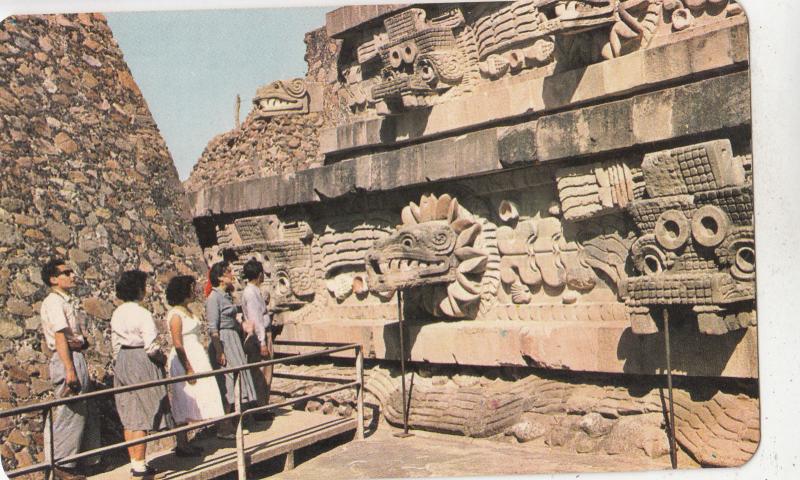 BF26765 templo de quetzalcoatl san juan teotihuacan mexico front/back image