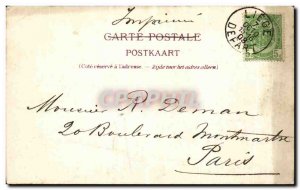 Old Postcard Statue Gretry Liege