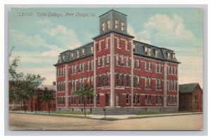 Fort Dodge Ia. Iowa Tobin College Postcard