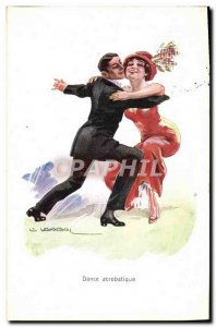 Old Postcard Folklore Acrobatic dance
