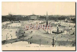Old Postcard Paris's Place de la Concorde