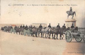 BR74485 cherbourg le 2 regiment d artillerie coloniale military france horse