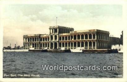 The Navy House Port Said Eqypt Postal Used Unknown, Missing Stamp 