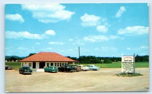 NORTHWOOD NARROWS, NH New Hampshire ~ JOHNSON'S DAIRY BAR c1950s Cars Postcard