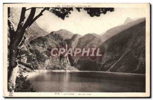 Old Postcard Luchon The lake & # 39Oo