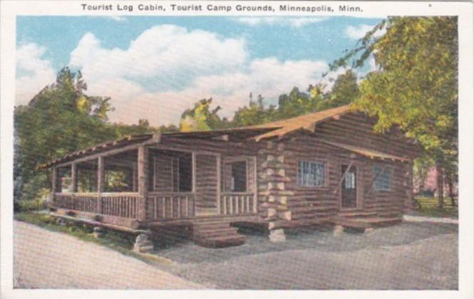 Minnesota Minneapolis Tourist Log Cabin Tourist Camp Grounds