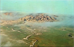 Vtg Aerial View Badlands National Monument South Dakota SD Postcard