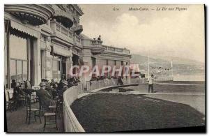 Old Postcard Monte Carlo Monaco Le pigeon shooting