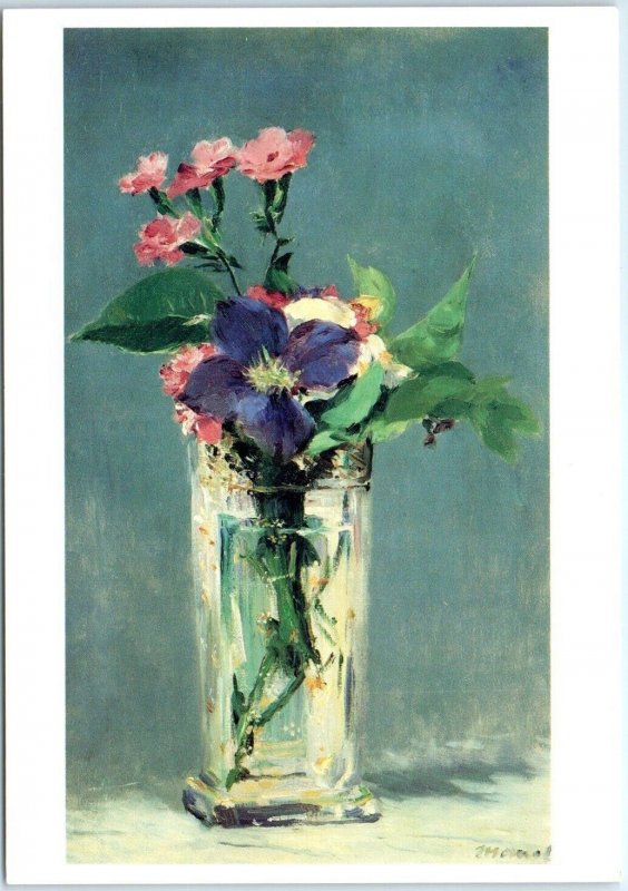 M-57466 Manet Pins and Clematis in a Crystal Vase Musée d'Orsay France