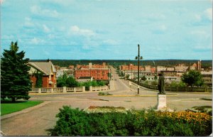 Prince Albert SK Saskatchewan Central Avenue Cenotaph Unused Postcard F79