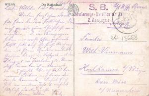 bg18668 Vilnius Wilna Kathedrale Military post lithuania