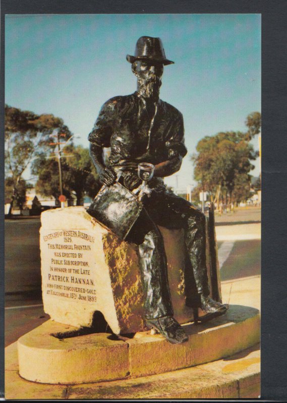 Australia Postcard - Paddy Hannan's Statue, Kalgoorlie RR3535