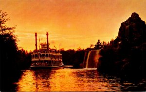 Disneyland Mark Twain Steamboat At Dusk