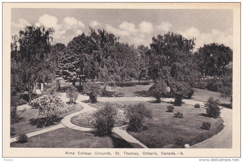 Alma College Grounds , ST. THOMAS , Ontario , Canada , 1930s