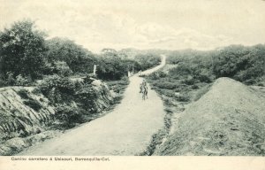 colombia, BARRANQUILLA, Camino Carretero á Usiacuri (1910s) Postcard