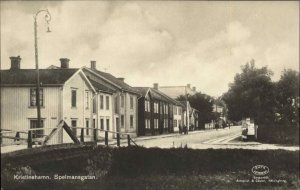 Kristinehamn Sweden Spelmansgatan c1910 Real Photo Postcard