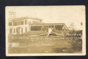 RPPC SEARSPORT MAINE WEBBER HOME DISASTER CYCLONE REAL PHOTO POSTCARD