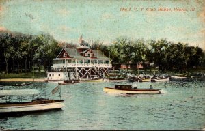 Illinois Peoria The I V Y Club House 1910