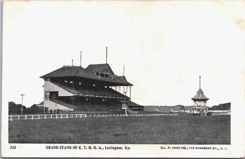 USA Grand Stand Of KTHBA Lexington Kentucky Vintage Postcard 09.38 