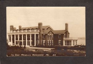 ME Ira Cobe Mansion Northport Maine RPPC RP Real Photo Postcard 1946