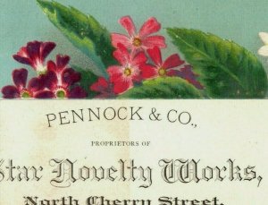 1880s Pennock & Co. Star Novelty Works Five Cent Goods Set Of 4 #5O