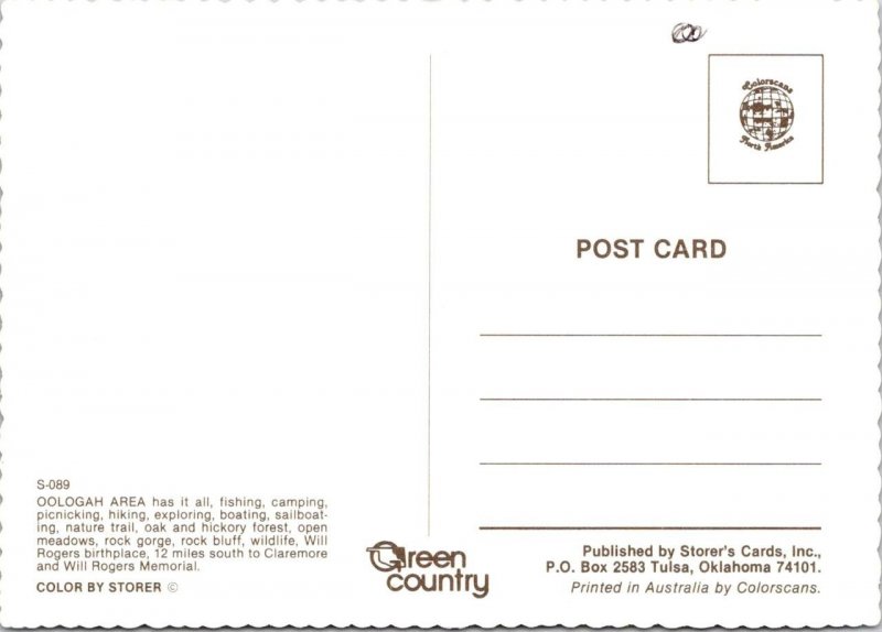 OK, Oklahoma  OOLOGAH LAKE MARINA/BOAT DOCKS  Will Rogers County  4X6 Postcard