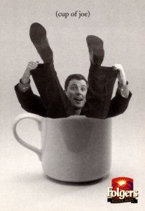 Advertising Folgers Whole Bean Coffee A Cup Of Joe