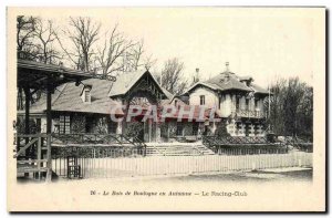 Old Postcard The Bois de Boulogne in the Autumn Club Raching