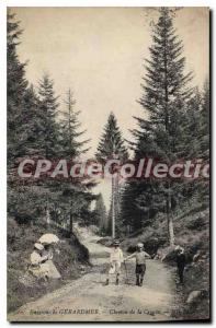 Old Postcard Gerardmer Chemin De La Creuse