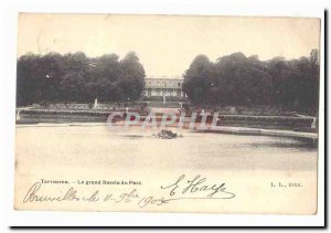 Belgium Tervuren Old Postcard The big park pond