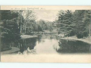 Pre-1907 LAKE SCENE Springfield Massachusetts MA AE5428