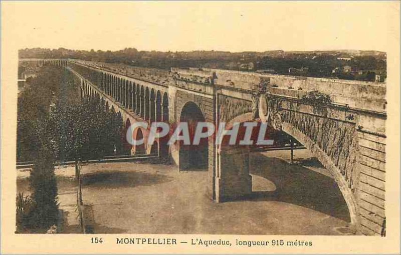 Postcard Old Montpellier Aqueduct length L