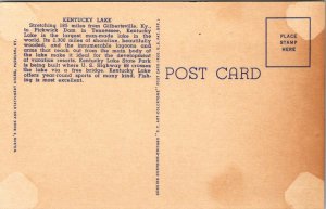 VTG Postcard Eggner's Ferry Bridge US 68 Kentucky Lake 1953 Tennessee  226