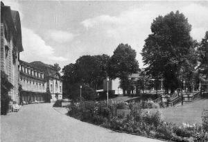 BG1952 partie im kurpark mit hotel esplanade bad nenndorf  CPSM 14x9.5cm germany