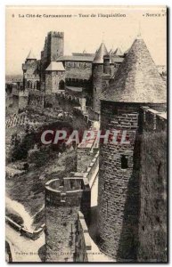 Carcassonne Old Postcard Tower & # 39inquisition