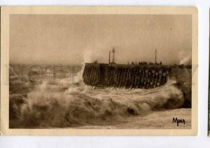 415637 FRANCE Golf de Dieppe LIGHTHOUSE storm Vintage Mona postcard