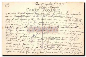 Postcard Old Villeblevin (Yonne) View a crow flies from the Chateau and outbu...