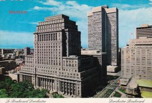 Canada Quebec Montreal Dorchester Boulevard Showing Sun Life Building