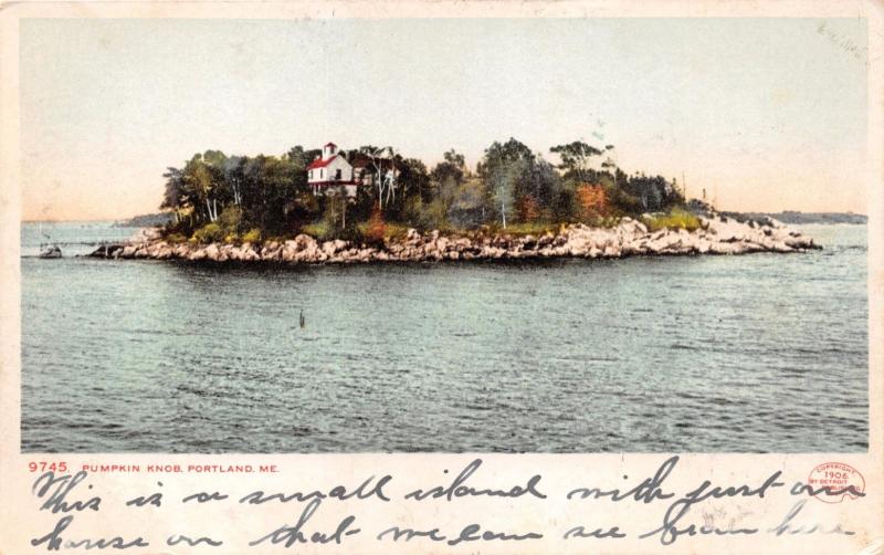 PORTLAND MAINE PUMPKIN KNOB ISLAND~DETROIT PUBL #9745 POSTCARD 1900s