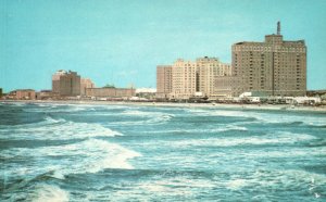 Vintage Postcard Ocean Looking View Towards Ventnor Atlantic City New Jersey NJ