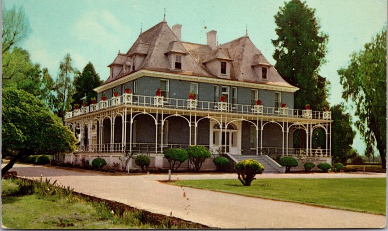 Fresno CA Theo Kearney Residence Postcard unused 1950s