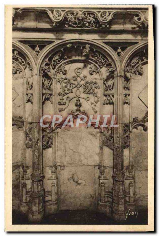 Postcard Old Brou Church Bourg Details L & # 39Oratoire Marguerite d & # 39Au...