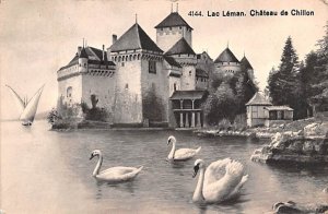 Lac Leman Chateau de Chillon Switzerland 1927 